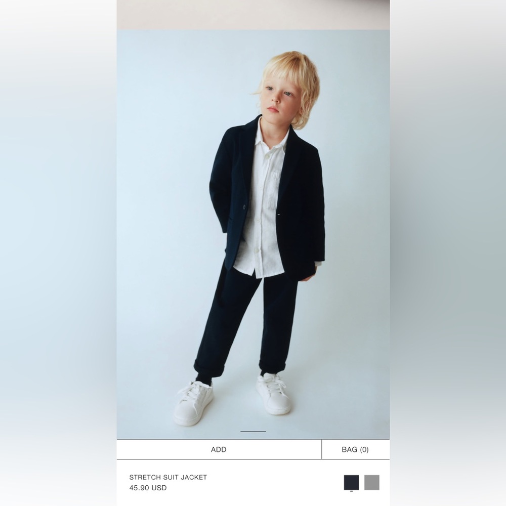 Toddler boy suit - worn once size 18-24